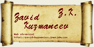 Zavid Kuzmančev vizit kartica